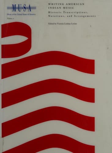 Cover image for Writing American Indian Music