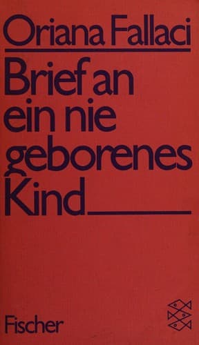 Cover image for Brief an ein nie geborenes Kind