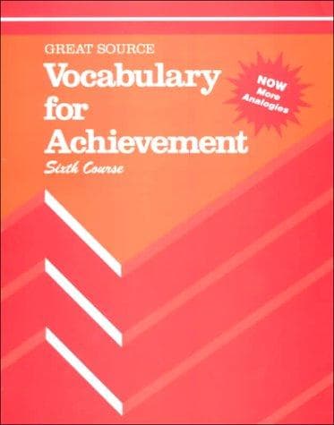 Cover image for Vocabulary for Achievement