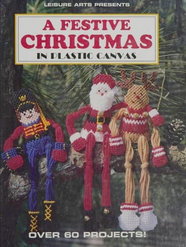 Cover image for A festive Christmas in plastic canvas