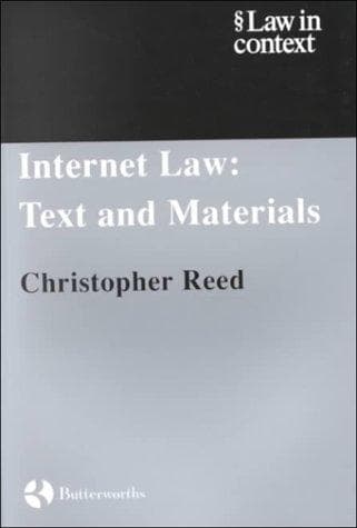 Cover image for Internet Law