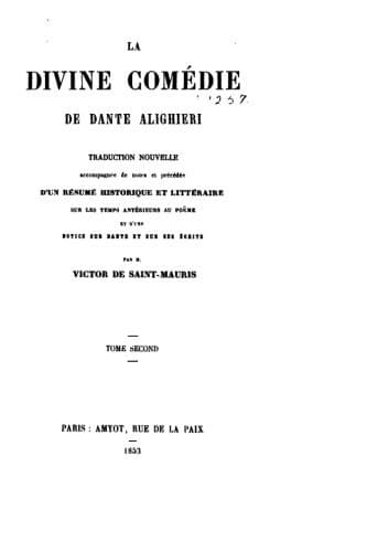 Cover image for La Divine Comédie
