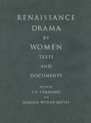 Cover image for Renaissance Drama by Women