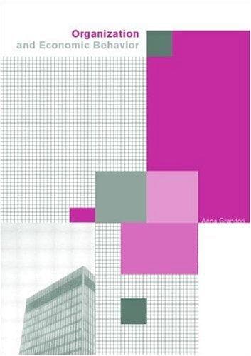 Cover image for Organization and Economic Behaviour