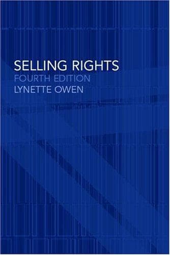 Cover image for Selling rights