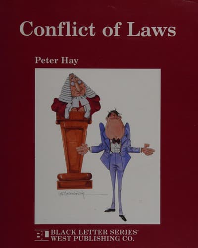 Cover image for Conflict of laws