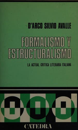 Formalismo y estructuralismo