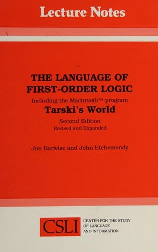 Cover image for The language of first-order logic