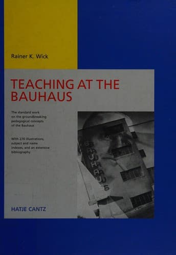 Cover image for Teaching at the Bauhaus