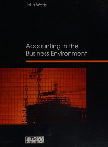 Cover image for Accounting in the Business Environment