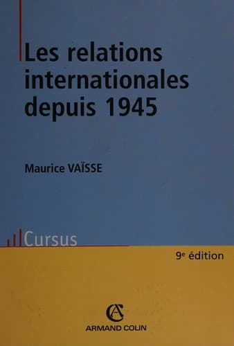 Cover image for Les relations internationales depuis 1945