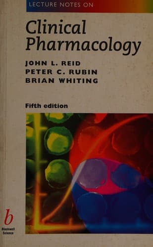 Cover image for Lecture notes on clinical pharmacology