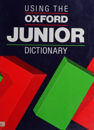 Cover image for Using the Oxford Junior Dictionary
