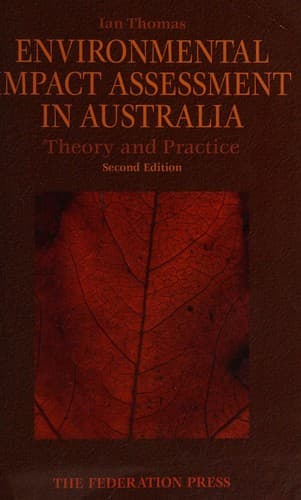 Cover image for Environmental impact assessment in Australia