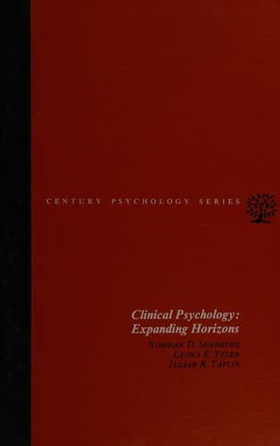 Cover image for Clinical psychology