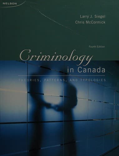 Cover image for Criminology in Canada