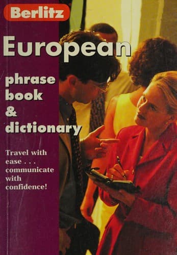 Cover image for European phrase book & dictionary.