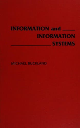 Cover image for Information and information systems