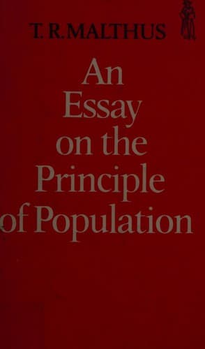 Cover image for An essay on the principle of population