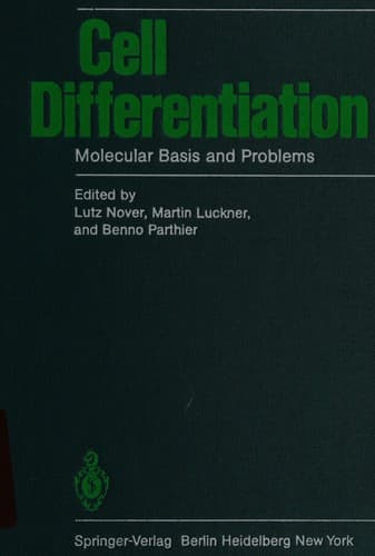 Cover image for Cell differentiation