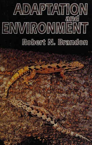 Cover image for Adaptation and environment