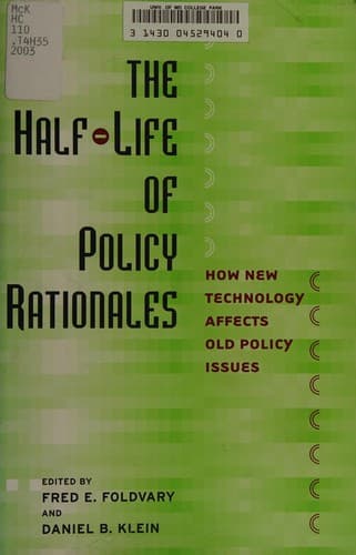 Cover image for The half-life of policy rationales