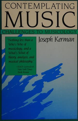 Cover image for Contemplating music