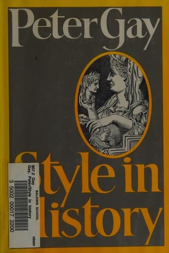 Cover image for Style in history.
