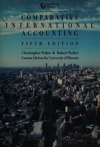 Cover image for Comparative international accounting