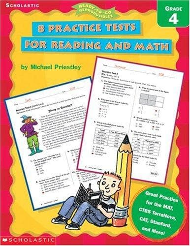 Cover image for 8 Practice Tests for Reading and Math