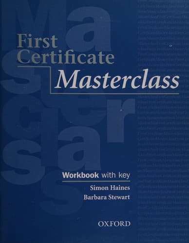 Cover image for First certificate masterclass
