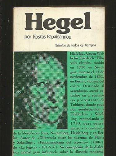 Cover image for Hegel [Paperback] by kostas_papaioannou
