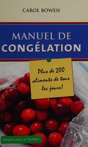 Cover image for Le manuel de congélation