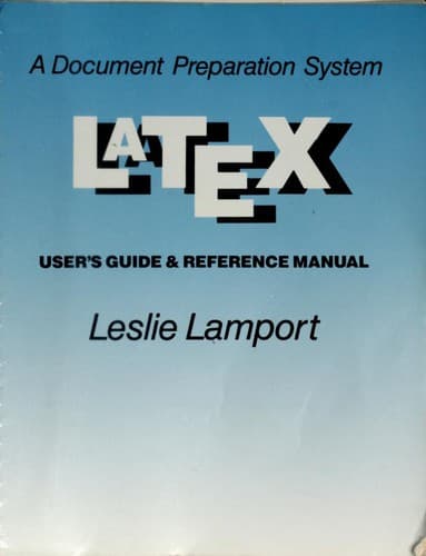 Cover image for Latex Document Preparation System Users