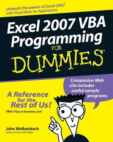Cover image for Excel 2007 VBA Programming For Dummies (For Dummies (Computer/Tech))