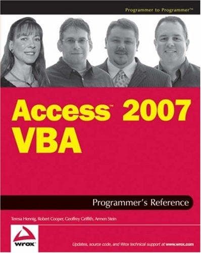 Cover image for Access 2007 VBA Programmer's Reference (Programmer to Programmer)