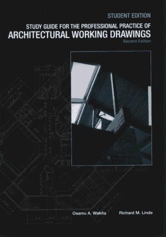 Cover image for The professional practice of architectural working drawings