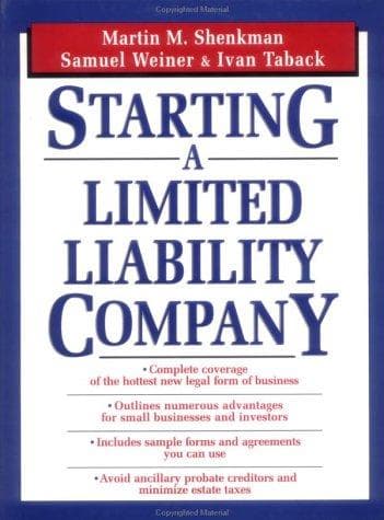 Cover image for Starting a limited liability company