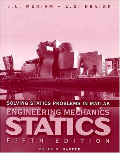Cover image for Solving Statics Problems with Matlab