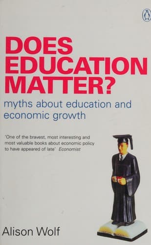 Cover image for Does education matter?