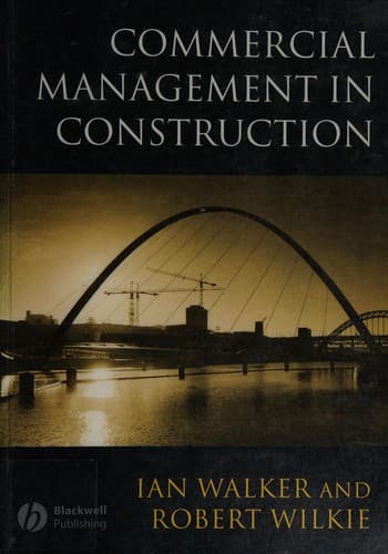 Cover image for Commercial management in construction