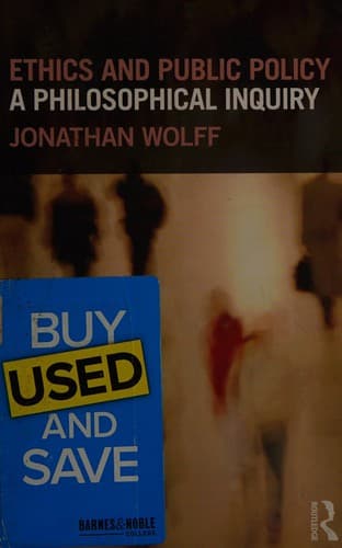 Cover image for Ethics and public policy