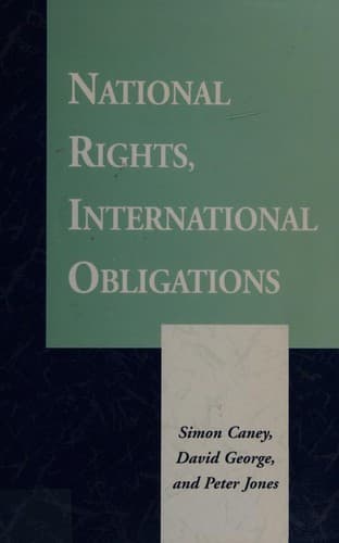 Cover image for National rights, international obligations