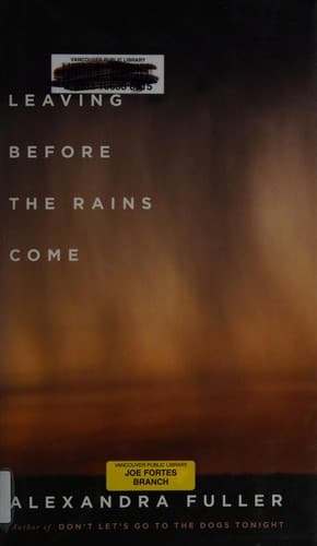 Cover image for Leaving before the rains come