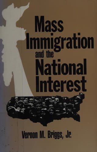 Cover image for Mass immigration and the national interest