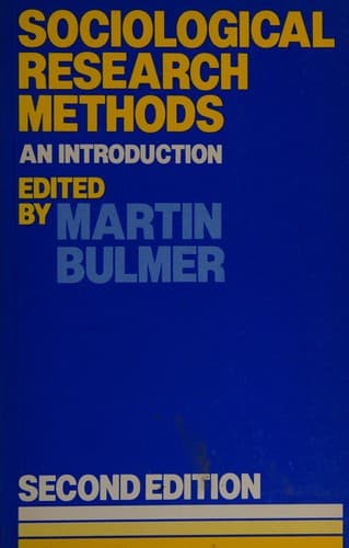 Cover image for Sociological Research Methods