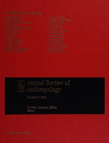 Cover image for Annual review of anthropology