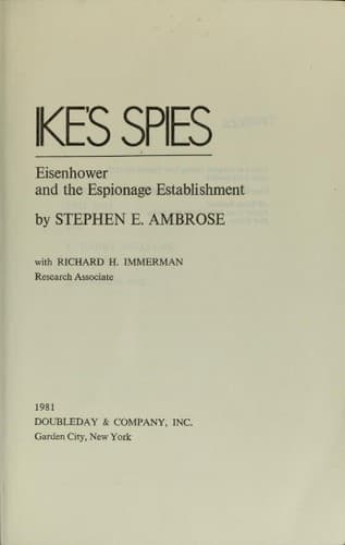 Cover image for Ike's Spies
