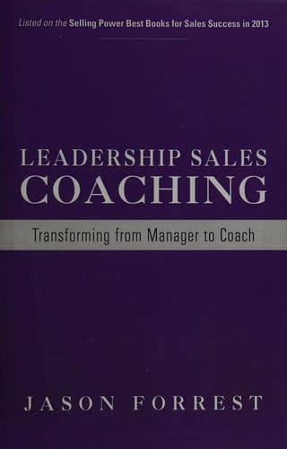 Cover image for Leadership sales coaching