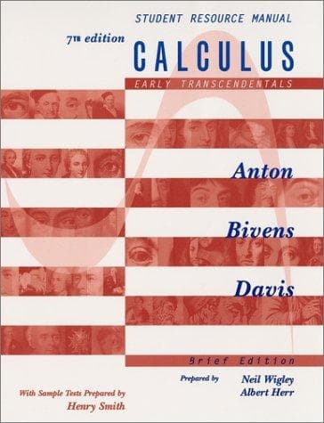 Cover image for Calculus, Early Transcendentals Brief Edition, Student Resource Manual